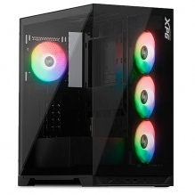 Gabinete XPG Invader X, Negro, ATX, 5 Ventiladores, Cristal Templado - INVADERXMT-BKCWW 