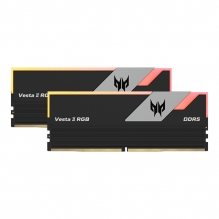 Memoria RAM Acer Predator Vesta II RGB, DDR5, 64GB 2x32GB, 6000Mhz, Negro - BL.9BWWR.381