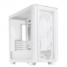 Gabinete Asus A21 White, Micro-ATX, Panel de vidrio templado, Malla Frontal, Compatible con Back Connect - A21-ASUS-WHITE