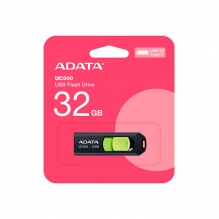 Memoria USB-C Adata UC300, 32GB, USB-C 3.2 - UC300-32G-RBK/GN