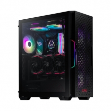 Gabinete XPG Starker Air RGB | Negro | ATX | 2 Ventiladores | Cristal Templado - STARKERAIR-BKCWW