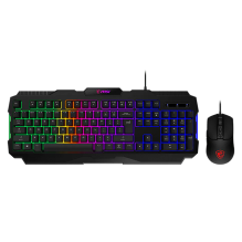 Combo de Teclado y Mouse MSI Forge GK100 Combo LS, RGB, USB 2.0, Español – FORGE GK100 COMBO LS