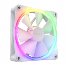 Ventilador NZXT F120 RGB Blanco - Un Solo Ventilador de 120mm Blanco - RF-R12SF-W1