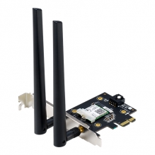 Tarjeta de red ASUS PCE-AX3000 WIFI 6 (802.11ax), Doble banda, Soporta 160MHz, Bluetooth 5.0, 90IG0610-MO0R10