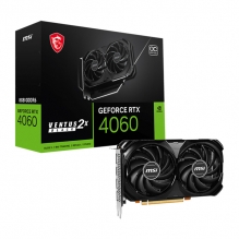 Tarjeta de video Nvidia MSI RTX 4060 Ventus 2X Black 8G OC, DLSS 3, Ray Tracing, 128-bit - 912-V516-012