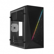 Gabinete Acteck Kioto GC460 RGB Essential, Micro-ATX, Incluye fuente de 500w, Panel de Acrilico - AC-933070