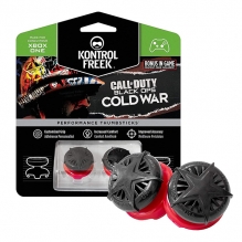 KontrolFreek Call of Duty: Black Ops Cold War para Xbox One y Xbox Series X | Performance Thumbsticks | Negro/Rojo.