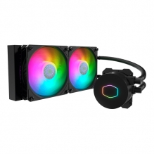 Enfriamiento Liquido Cooler Master Masterliquid 240L Core ARGB, Soporte para 1700/AM5, Bomba de doble cámara - MLW-D24M-A18PZ-R1