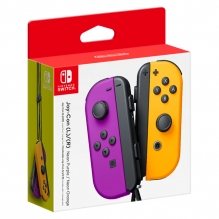 Controles Joy-Con Izquierdo y Derecho para Nintendo Switch, color Morado/Naranja Neón - Standard Edition - HACAJAQAA