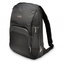 Mochila Kensington Triple Trek para Laptop de hasta 14", Poli&eacute;ster 1680D, Compartimentos Acolchados, Cremalleras Reflectantes, Negro &ndash; K62591AM