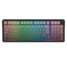 Teclado Mec&aacute;nico EISA MAX Gray K686RGB-MAX-SP, 96%, inal&aacute;mbrico (BT/2.4GHz) y al&aacute;mbrico, switches lineales, gasket, RGB, espa&ntilde;ol &ndash; K686RGB-MAX-SP