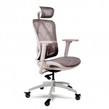Silla Gamer Munfrost NEXUS, Gris con Blanco, Reclinable, Soporte Lumbar, Ruedas Tipo Patín, Pistón Clase 4, Hasta 180 kg – MFMSIN2W