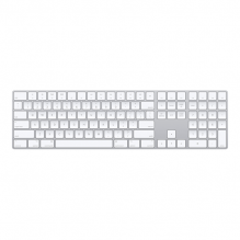Teclado Apple Magic Keyboard con Teclado Num&eacute;rico, Inal&aacute;mbrico Bluetooth, Lightning, Distribuci&oacute;n US English, Plata/Blanco &ndash; MXCJ3LL/A