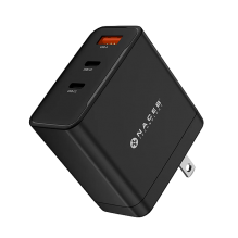 Cargador de Pared Naceb NA-0144, GaN, 65W, 2× USB-C + USB-A