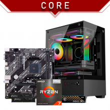 PC Gamer Core | Ryzen 7 5700G | 16 GB 3200 MHz | SSD M.2 500 GB | 3 Ventiladores | Gr&aacute;ficos integrados