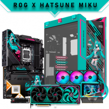 PC Gamer ROG Hatsune Miku | RTX 5080 16GB GDDR7 | Ryzen 7 9800X3D | X870E-H GAMING WIFI 7 | 32GB DDR5 | M.2 Samsung 9100 PRO 1TB | ROG RYUO IV 360 ARGB | PSU 1000W