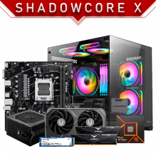 PC Gamer ShadowCore X | AMD Ryzen 5 7600 | Nvidia RTX 5050 8GB | RAM 16GB DDR5 | 1TB M.2 | 3 Ventiladores RGB