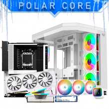 PC Gamer Polar Core – Ryzen 7 9700X | RX 9070 XT 16GB | 32GB DDR5 | 2TB NVMe | AIO 360mm