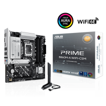 Tarjeta Madre ASUS PRIME B860M-A WIFI-CSM, Micro-ATX, Intel 15th Gen Core Ultra, Socket LGA 1851, DDR5 8666MHz OC, PCIe 5.0, 2x M.2, Wi-Fi 6E, 2.5Gb Ethernet – B860M-A WIFI-CSM