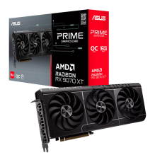 Tarjeta de Video ASUS PRIME Radeon RX 9070 XT OC, 16 GB GDDR6, PCIe 5.0 x16, HDMI, 3× DisplayPort – PRIME-RX9070XT-O16G