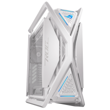 Gabinete ASUS ROG Hyperion GR701, E-ATX, vidrio templado, 4 ventiladores PWM, soporte radiador 420 mm, USB-C, Blanco &ndash; GR701/WT/PWM FAN