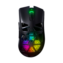Mouse Gamer AULA SC620 Black, inalámbrico tri-mode, Bluetooth/2.4 GHz/USB-C, 12,000 DPI, 1000Hz, RGB – 8500-0118