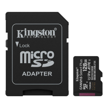 Tarjeta de Memoria microSD Kingston Canvas Select Plus Gen3, 128GB, microSDXC, UHS-I, Clase 10, A1 – SDCS3/128GB