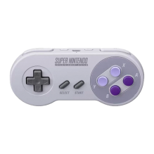 Control Inal&aacute;mbrico Nintendo Switch Online Super NES, Edici&oacute;n Americana, Dise&ntilde;o Cl&aacute;sico SNES, Recargable, Gris &ndash; HAC-042