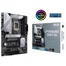 Tarjeta Madre Asus Prime Z690-P D4, ATX, 12th Gen Intel, LGA1700, DDR4 5333Mhz OC, 3x M.2, Thunderbolt 4, Aura Sync