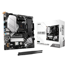 Tarjeta Madre ASRock B550M WiFi, Micro-ATX, Socket AM4, DDR4, PCIe 4.0, 1× M.2, Wi-Fi 6E, Bluetooth 5.2 – B550M WiFi