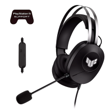 Diadema Gamer ASUS TUF Gaming H1 Gen II, USB Tipo-A, sonido envolvente 7.1, micr&oacute;fono, negro &ndash; TUF H1 Gen II