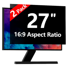 Filtro de Privacidad RedANGEL para Monitor 27", 16:9, paquete de 2, antirreflejo, luz azul &ndash; X004QQ72EH